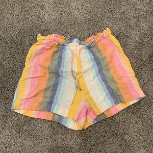 Pastel Rainbow Billabong High Waisted Shorts